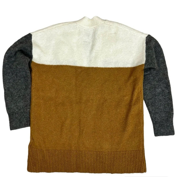 Madewell Allston Double-Button Cardigan Sweater in Colorblock - Size XXS - Picture 4 of 9